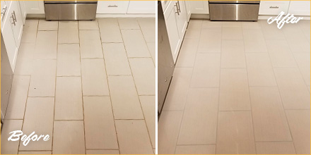 These Floors in Park Ridge Receive a Full Restoration From Our Grout  Cleaning Experts